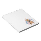 ピットブルドッグアート |大理石テクスチャ ノートパッド (アングル)