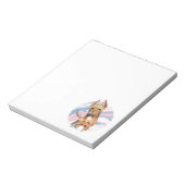 ピットブルドッグアート |大理石テクスチャ ノートパッド (回転)