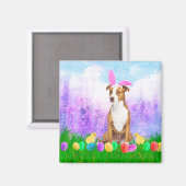 ピットブルドッグイースターエッグバニーチックス マグネット (正面/裏面)