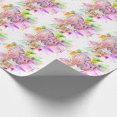 ピットブルドッグウォーターカラーアート ラッピングペーパー (角)