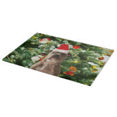 ピットブルドッグクリスマスツリーオーナメント雪だるま カッティングボード (角)