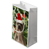 ピットブルドッグクリスマスツリーオーナメント雪だるま スモールペーパーバッグ (裏面アングル)