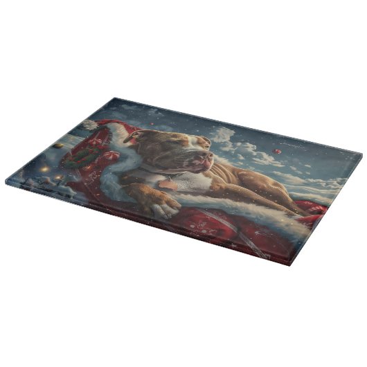 ピットブルドッグクリスマスフェスティバル カッティングボード (角)