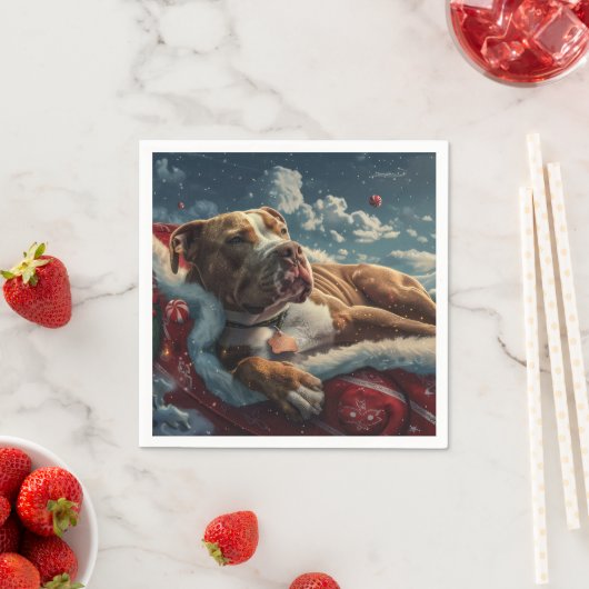 ピットブルドッグクリスマスフェスティバル スタンダードカクテルナプキン (インサイチュ)