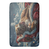 ピットブルドッグクリスマスフェスティバル バスマット (正面縦)