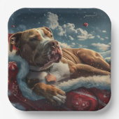 ピットブルドッグクリスマスフェスティバル ペーパープレート (正面)