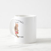 ピットブルドッグコーヒーとピットブルで人間を幸せにする コーヒーマグカップ (正面左)