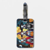 ピットブルドッグズパンプキンハロウィンおもしろい ラゲッジタグ (裏面縦)