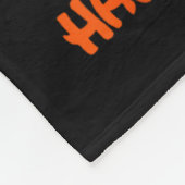 ピットブルドッグハロサンクサムハロウィンサンクスギビング フリースブランケット (角)