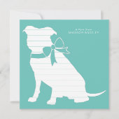 ピットブルドッグパピーピットブルサンキューカード サンキューカード (正面)