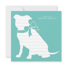 ピットブルドッグパピーピットブルサンキューカード