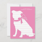 ピットブルドッグパピーピットブルサンキューカード サンキューカード (正面)