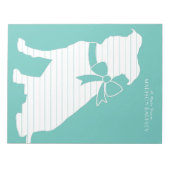 ピットブルドッグパピーピットブルメモ帳 ノートパッド (正面)