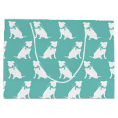 ピットブルドッグパピーピットブルラージ抱き枕 ラージペーパーバッグ (裏面)