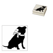 ピットブルドッグパピーピットブル ラバースタンプ (押印)
