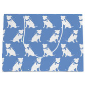 ピットブルドッグパピーピットブル ラージペーパーバッグ (正面)