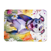 ピットブルドッグフォトマグネット マグネット (横)