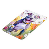 ピットブルドッグフォトマグネット マグネット (左側)