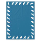 ピットブルドッグベビーシャワーブルーボーイピットブル テーブルクロス (正面)