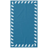 ピットブルドッグベビーシャワーブルーボーイピットブル テーブルクロス (正面)