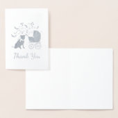 ピットブルドッグベビーシャワーブルーボーイピットブル 箔カード (ディスプレー)