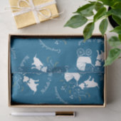 ピットブルドッグベビーシャワーブルーボーイピットブル 薄葉紙 (ギフト)