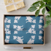 ピットブルドッグベビーシャワーブルーボーイピットブル 薄葉紙 (ギフト)