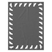 ピットブルドッグベビーシャワー男女兼用ピットブル テーブルクロス (正面)