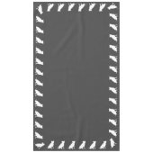 ピットブルドッグベビーシャワー男女兼用ピットブル テーブルクロス (正面)