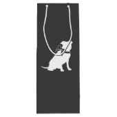 ピットブルドッグベビーシャワー男女兼用ピットブル ワインギフトバッグ (裏面)