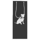 ピットブルドッグベビーシャワー男女兼用ピットブル ワインギフトバッグ (正面)