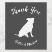 ピットブルドッグベビーシャワー男女兼用ピットブル ワインラベル (シングルラベル)