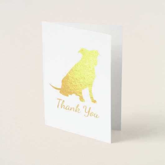 ピットブルドッグベビーシャワー男女兼用ピットブル 箔カード (正面)