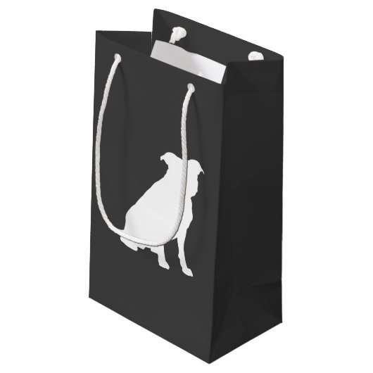 ピットブルドッグベビーピットブルシャワー男女兼用 スモールペーパーバッグ (裏面アングル)