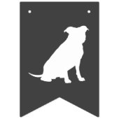 ピットブルドッグベビーピットブルシャワー男女兼用 バンティングフラッグ (第2の旗)