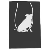 ピットブルドッグベビーピットブルシャワー男女兼用 ミディアムペーパーバッグ (正面)