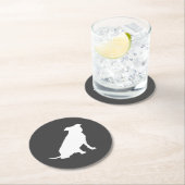 ピットブルドッグベビーピットブルシャワー男女兼用 ラウンドペーパーコースター (インサイチュ)