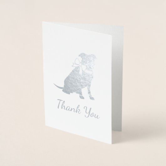 ピットブルドッグベビーピットブルシャワー男女兼用 箔カード (正面)