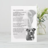 ピットブルドッグペットの親ギフトのグリーティングカード カード (スタンド正面)