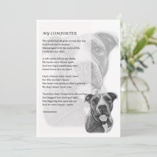 ピットブルドッグペットの親ギフトのグリーティングカード カード (スタンド正面)