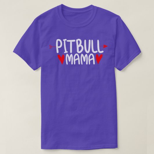 ピットブルドッグママ Tシャツ (デザイン正面)