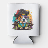 ピットブルドッグ海賊 缶クーラー (正面)