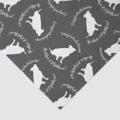 ピットブルドッグ赤ちゃんシャワー男女兼用 薄葉紙 (詳細)