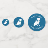 ピットブルドッグ赤ちゃんシャワー コンフェッティ (裏面)