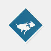 ピットブルドッグ赤ちゃんシャワー スタンダードカクテルナプキン (角)