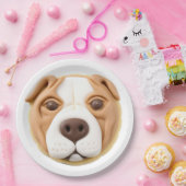 ピットブルドッグ3D インスパイア ペーパープレート (パーティー)