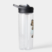 ピットブルドッグIラブパパタトゥーファおもしろいミリ ウォーターボトル (右面)