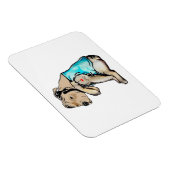 ピットブルドッグIラブパパタトゥーファおもしろいミリ マグネット (右側)