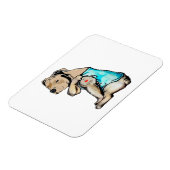 ピットブルドッグIラブパパタトゥーファおもしろいミリ マグネット (左側)