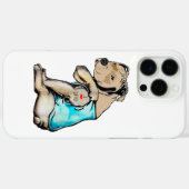 ピットブルドッグIラブパパタトゥーファおもしろいミリ Case-Mate iPhoneケース (裏面 (横))